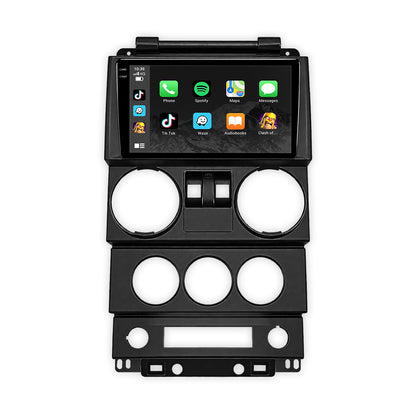 Jeep Wrangler JK 2-Door (2008 - 2010) 9" Wireless Android 16 Head Unit for Apple CarPlay / Android Auto