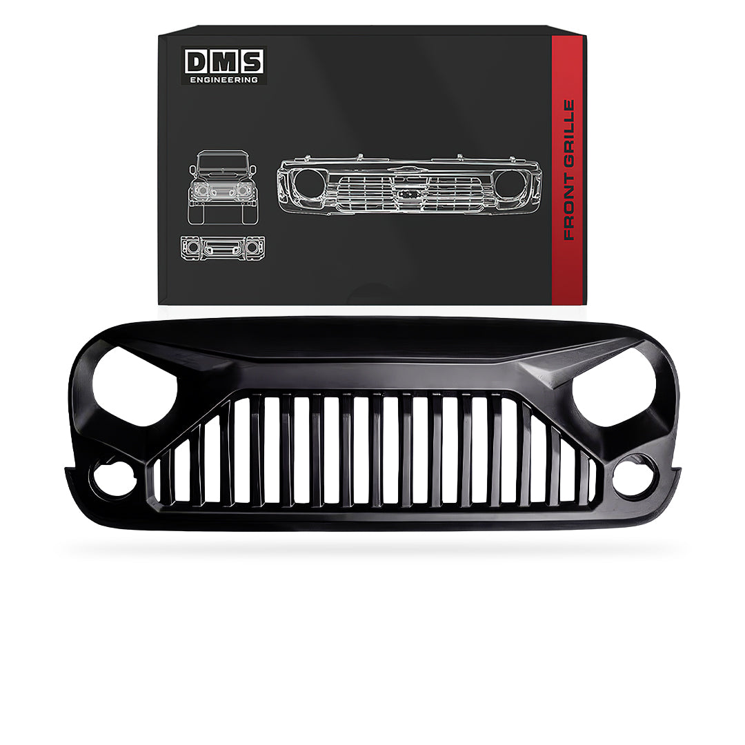 Jeep Wrangler JK (2007 - 2018) Front Matte Black Angry Bird Grille