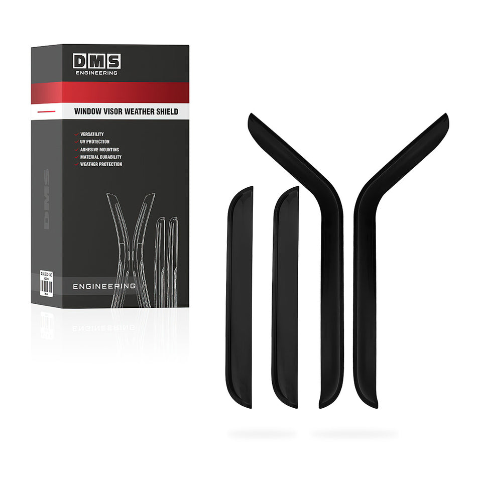 Jeep Wrangler JL 4-Door (2018 - 2024) Front and Rear Window Visor Weather Shields