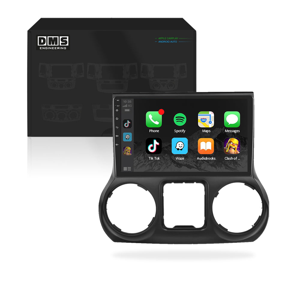 Jeep Wrangler JK RHD (2011 - 2014) 10.1" Wireless Android 12 & 13 Head Unit for Apple CarPlay / Android Auto