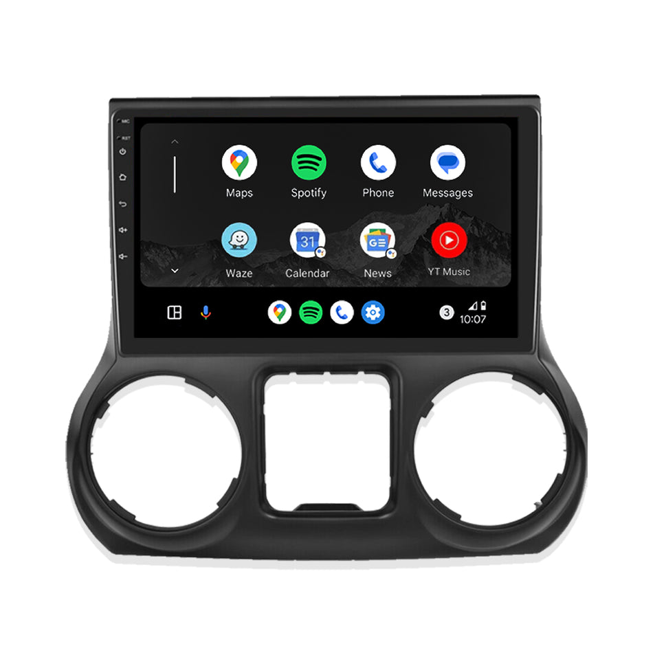 Jeep Wrangler JK RHD (2011 - 2014) 10.1" Wireless Android 12 & 13 Head Unit for Apple CarPlay / Android Auto