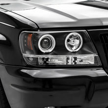 Jeep Grand Cherokee WJ (1999 - 2004) Black CCFL Angel Eyes Projector Headlights LH + RH