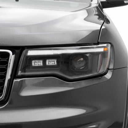 Jeep Grand Cherokee WK2 (2014- 2021) LED DRL Projector Headlights + Sequential Indicators LH + RH
