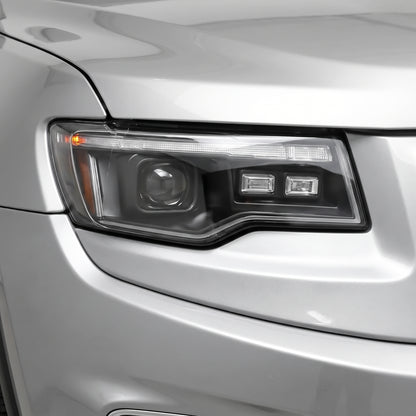 Jeep Grand Cherokee WK (2014 - 2021) (Replace Stock HID/Xenon model) LED DRL Projector With Sequential Indicators Headlights LH + RH
