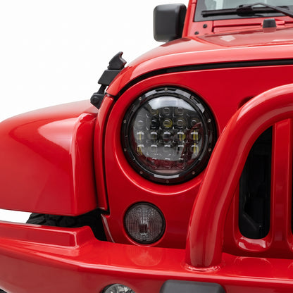 Jeep Wrangler JK 2-Door (2007 - 2018) 7" Round LED Headlights LH + RH