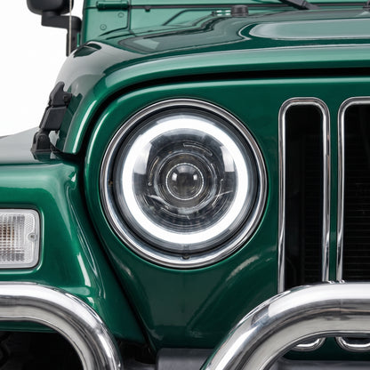 Jeep Wrangler TJ / JK (1997 - 2018) 7" Round LED Headlights LH + RH
