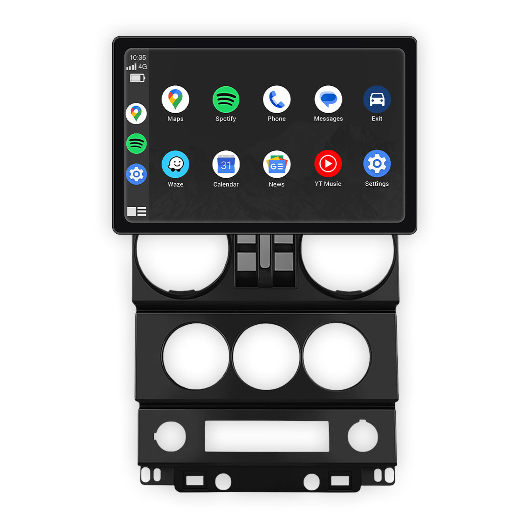 Jeep Wrangler JK 4-Door (2007 - 2010) 9" 13.3" Wireless Android 16 Head Unit for Apple CarPlay / Android Auto