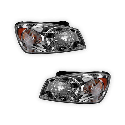 Kia Cerato LD (2004 - 2006) Chrome Halogen OEM Style Headlights LH + RH
