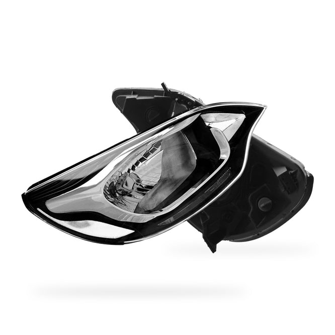 Kia Rio UB (2012 - 2017) Black Halogen OEM Style Headlights LH + RH