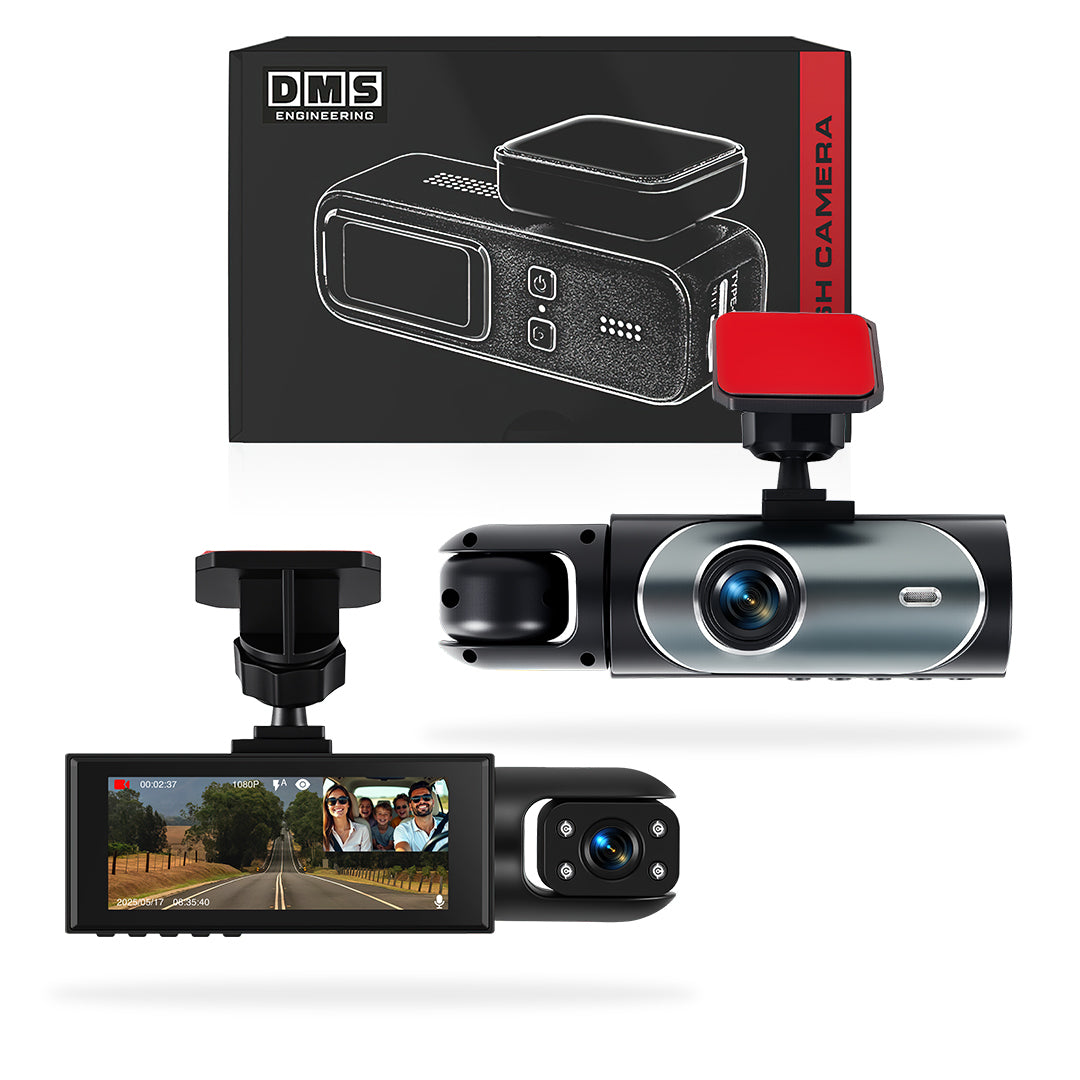 Universal 3.16" Screen Three-Channel Driving Recorder Dashboard Camera
