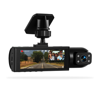 Universal 3.16" Screen Three-Channel Driving Recorder Dashboard Camera