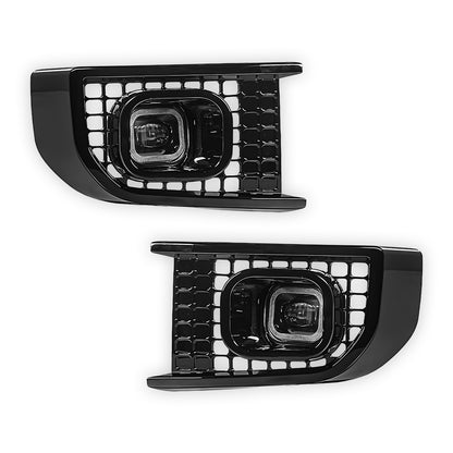Land Rover Defender L663 (2020 - 2026) Gloss Black Urban Style LED DRL & Fog Lights LH + RH