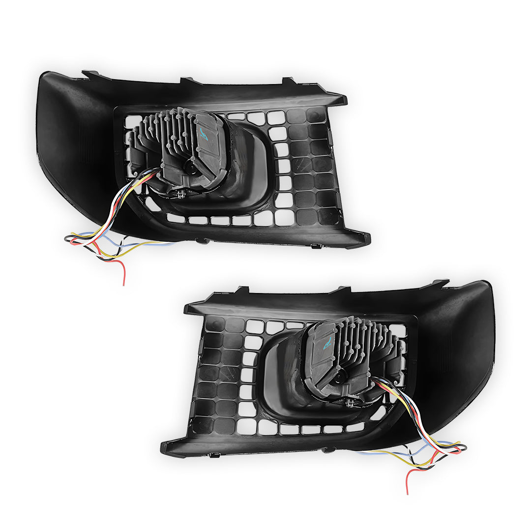 Land Rover Defender L663 (2020 - 2026) Gloss Black Urban Style LED DRL & Fog Lights LH + RH