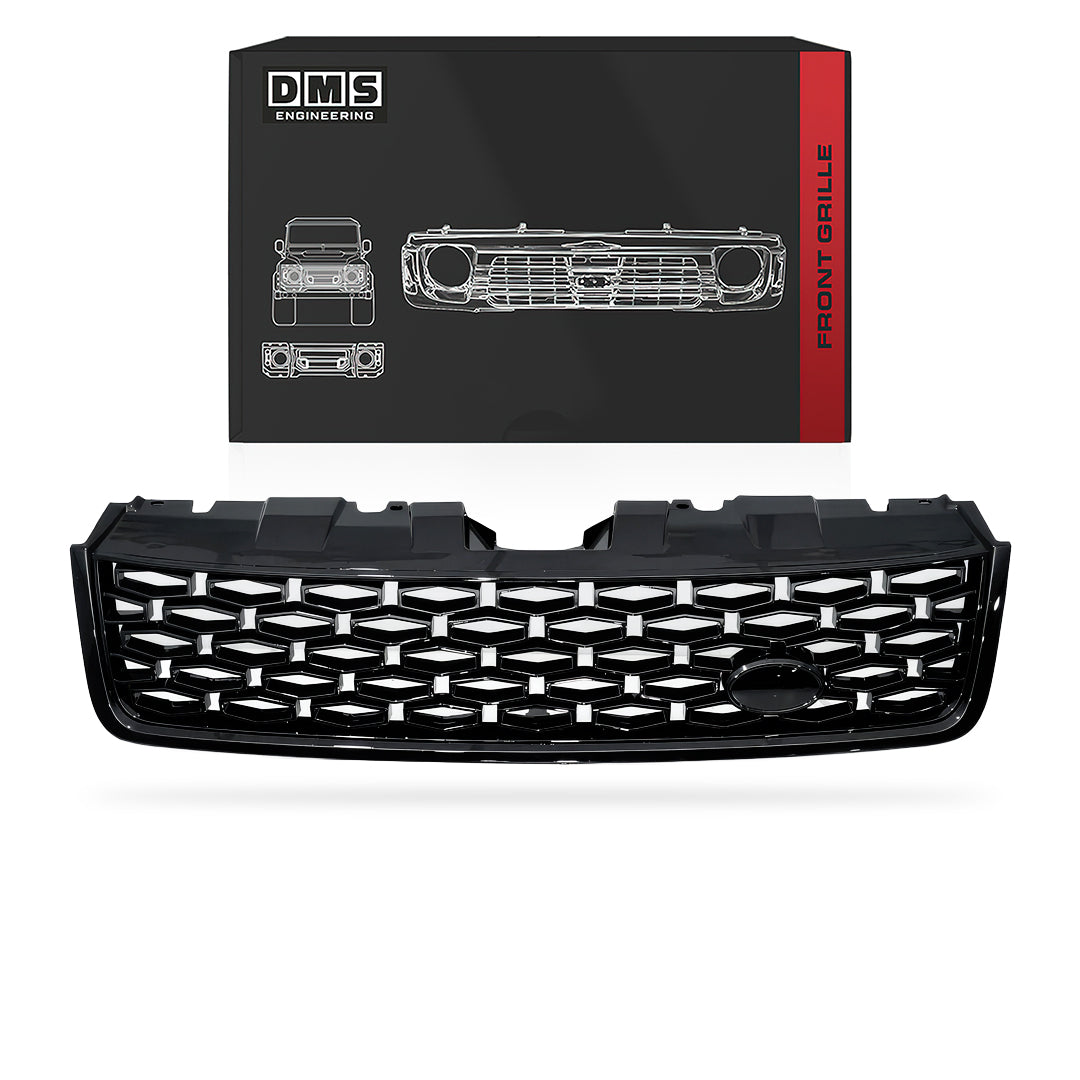 Land Rover Discovery Sport L550 (2015 -2019) Gloss Black Dynamic Style Front Bumper Bar Grille