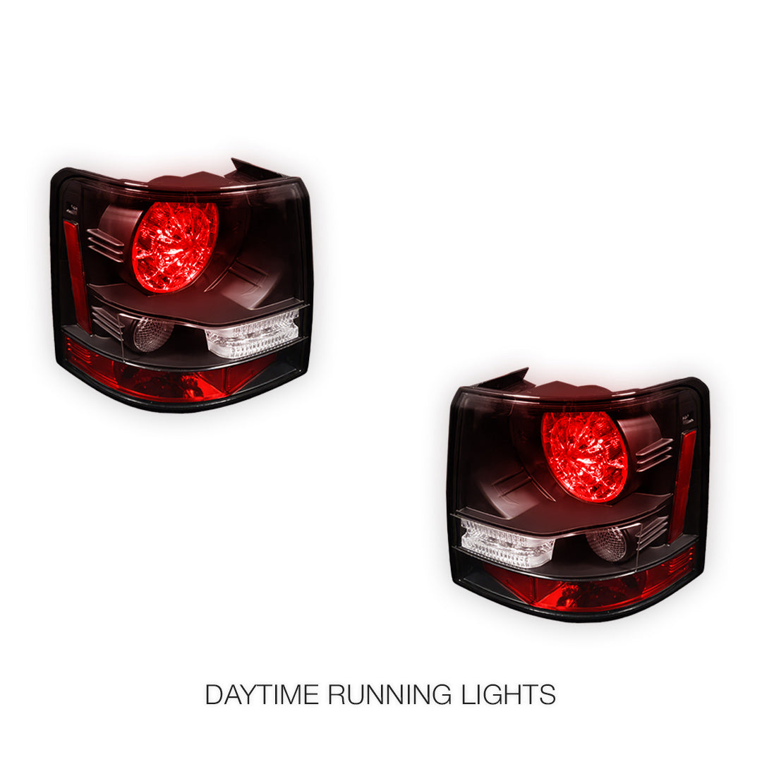 Land Rover Range Rover Sport L320 (2005 - 2009) Black LED Tail Lights LH + RH