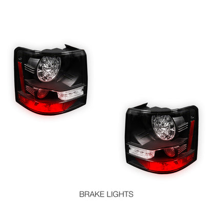 Land Rover Range Rover Sport L320 (2005 - 2009) Black LED Tail Lights LH + RH