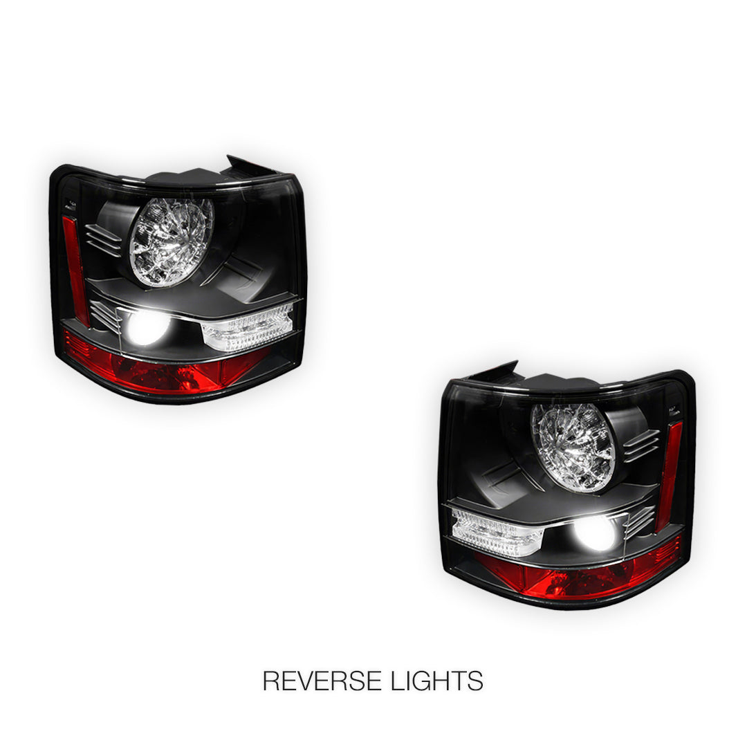 Land Rover Range Rover Sport L320 (2005 - 2009) Black LED Tail Lights LH + RH