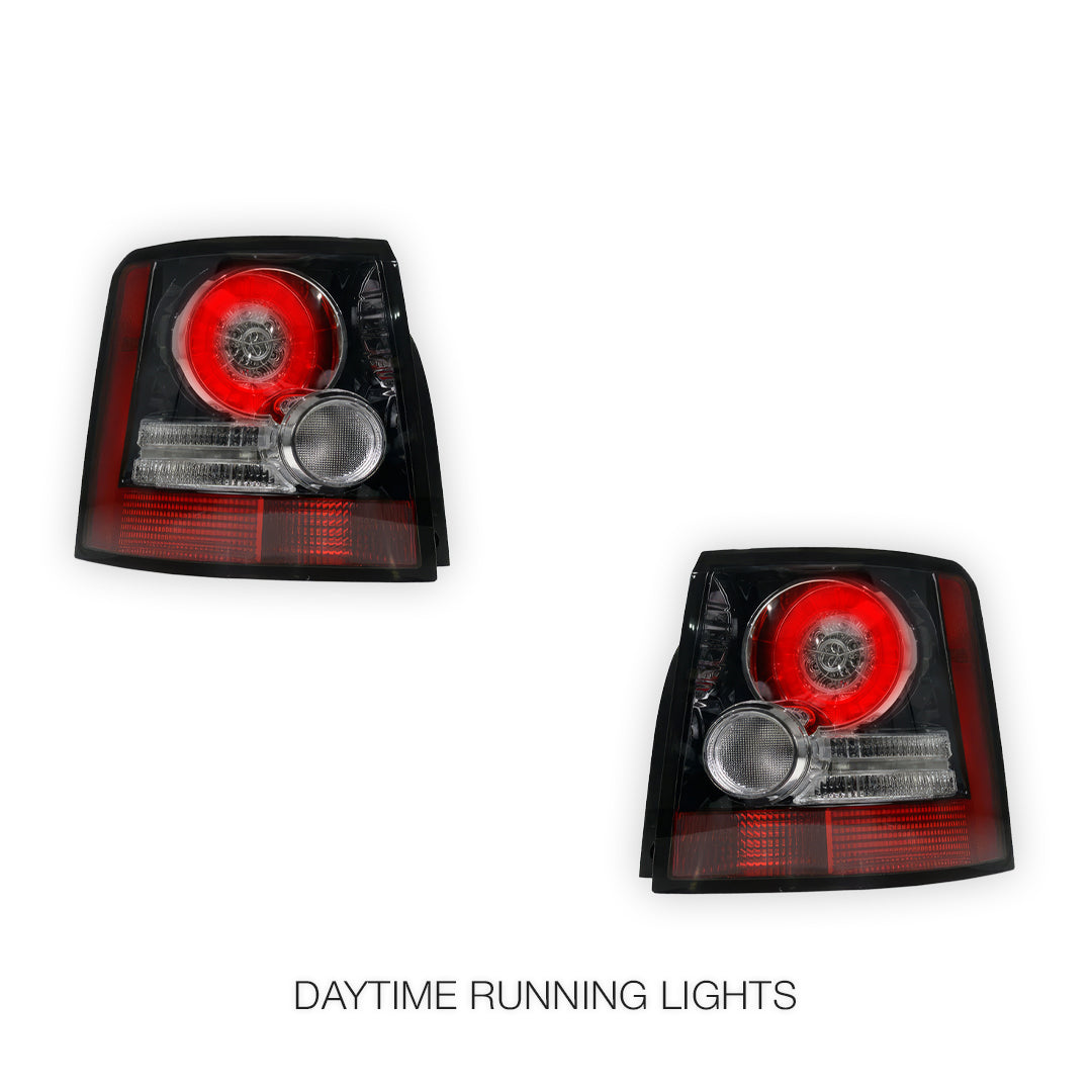 Land Rover Range Rover Sport L320 (2005 - 2009) Black LED Tail Lights LH + RH