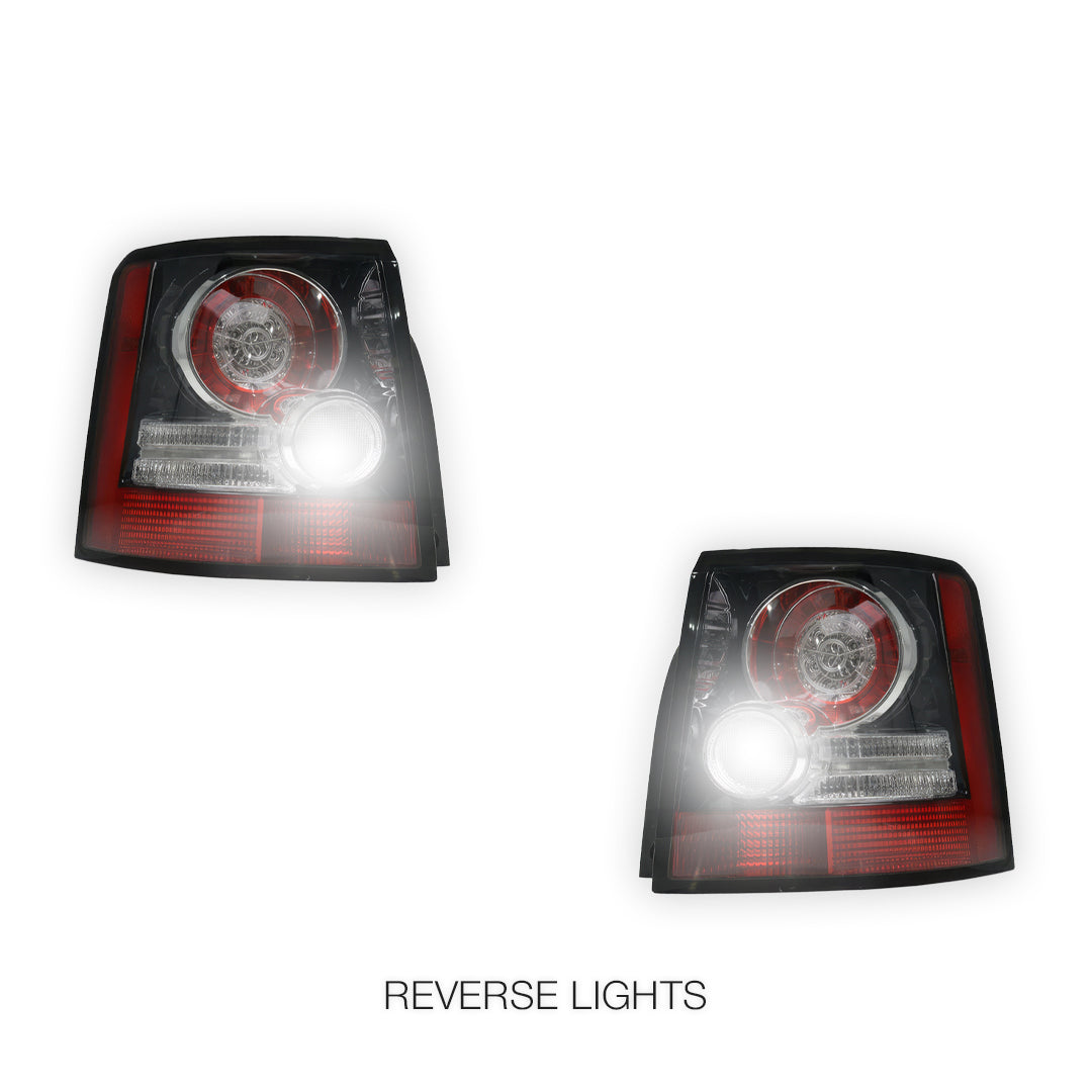 Land Rover Range Rover Sport L320 (2005 - 2009) Black LED Tail Lights LH + RH