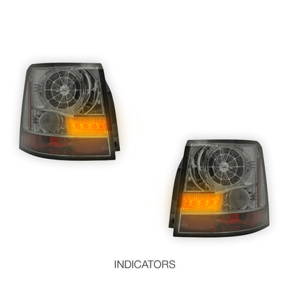 Land Rover Range Rover Sport L320 (2005 - 2009) Black LED Tail Lights LH + RH