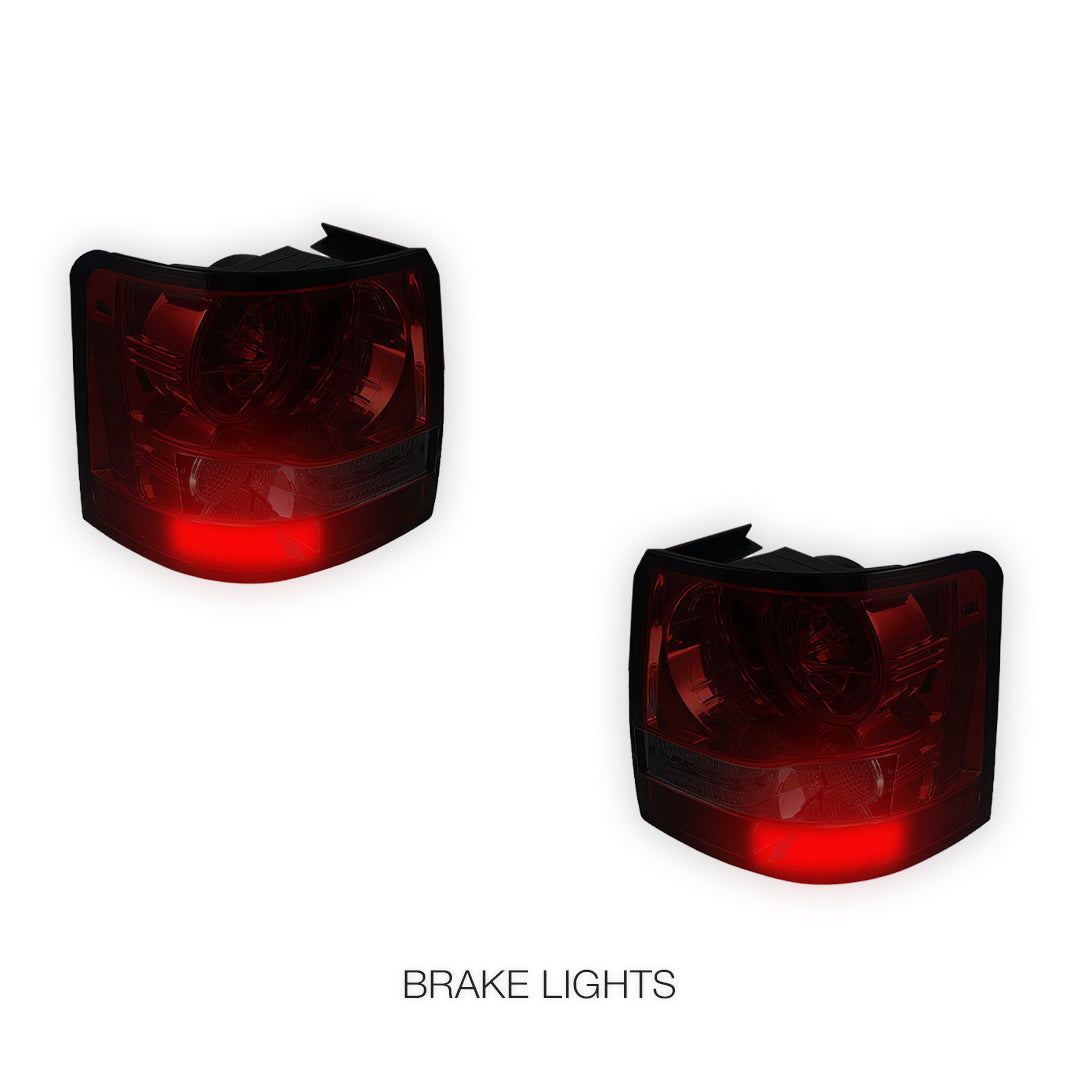 Land Rover Range Rover Sport L320 (2005 - 2009) Black LED Tail Lights LH + RH