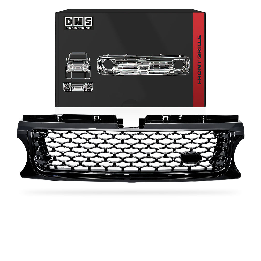 Land Rover Range Rover Sport L320 (2010 - 2013) Gloss Black Autobiography Style Front Bumper Bar Grille