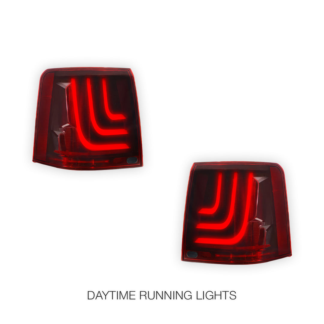 Land Rover Range Rover Sport L320 (2010 - 2013) Sequential Smoked Red 3D Stripe Full LED Tail Lights LH + RH