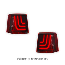 Land Rover Range Rover Sport L320 (2010 - 2013) Sequential Smoked Red 3D Stripe Full LED Tail Lights LH + RH