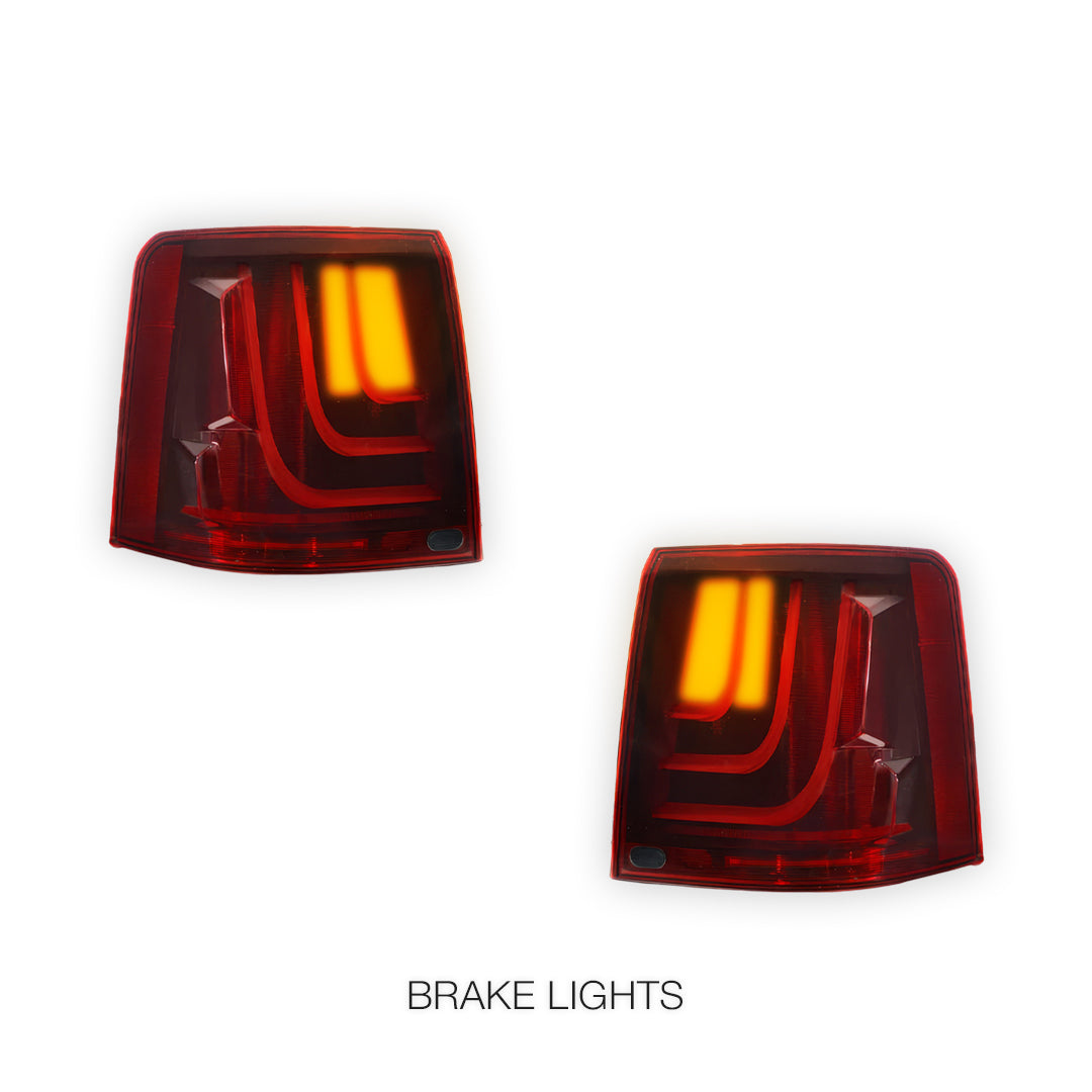 Land Rover Range Rover Sport L320 (2010 - 2013) Sequential Smoked Red 3D Stripe Full LED Tail Lights LH + RH