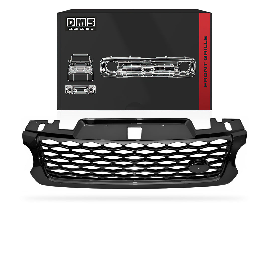 Land Rover Range Rover Sport L494 (2013 - 2017) Gloss Black SVR Style Front Bumper Bar Grille