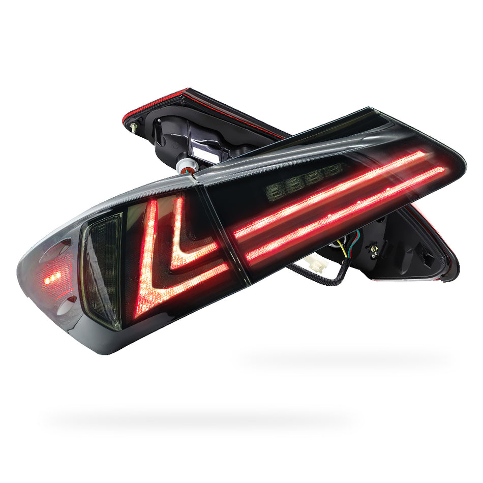 Lexus IS250 GSE20 / GSE30 (2006 - 2013) Sequential Smoked Full LED Tail Lights LH + RH