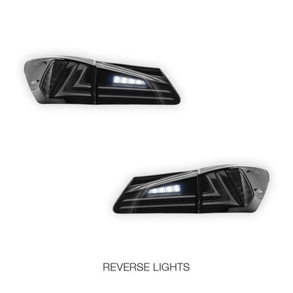 Lexus IS250 GSE20 / GSE30 (2006 - 2013) Sequential Smoked Full LED Tail Lights LH + RH