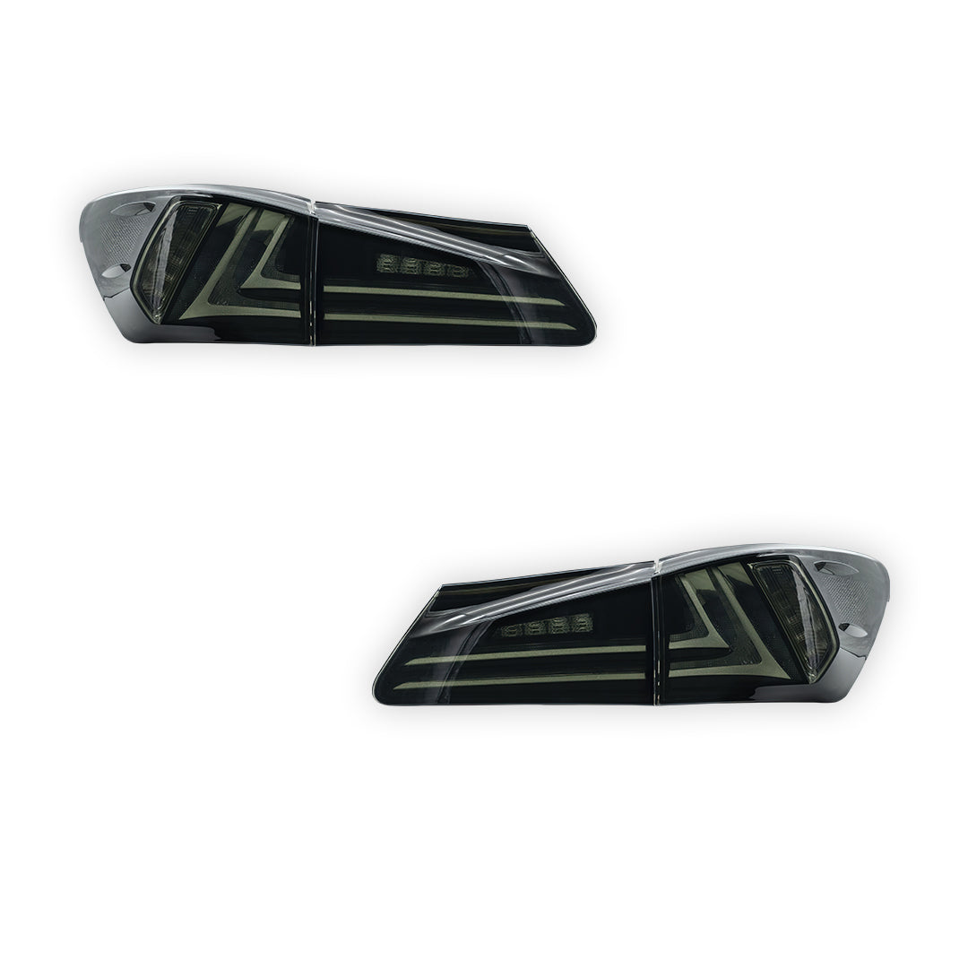 Lexus IS-F USE20 (2008 - 2015) Sequential Smoked Full LED Tail Lights LH + RH
