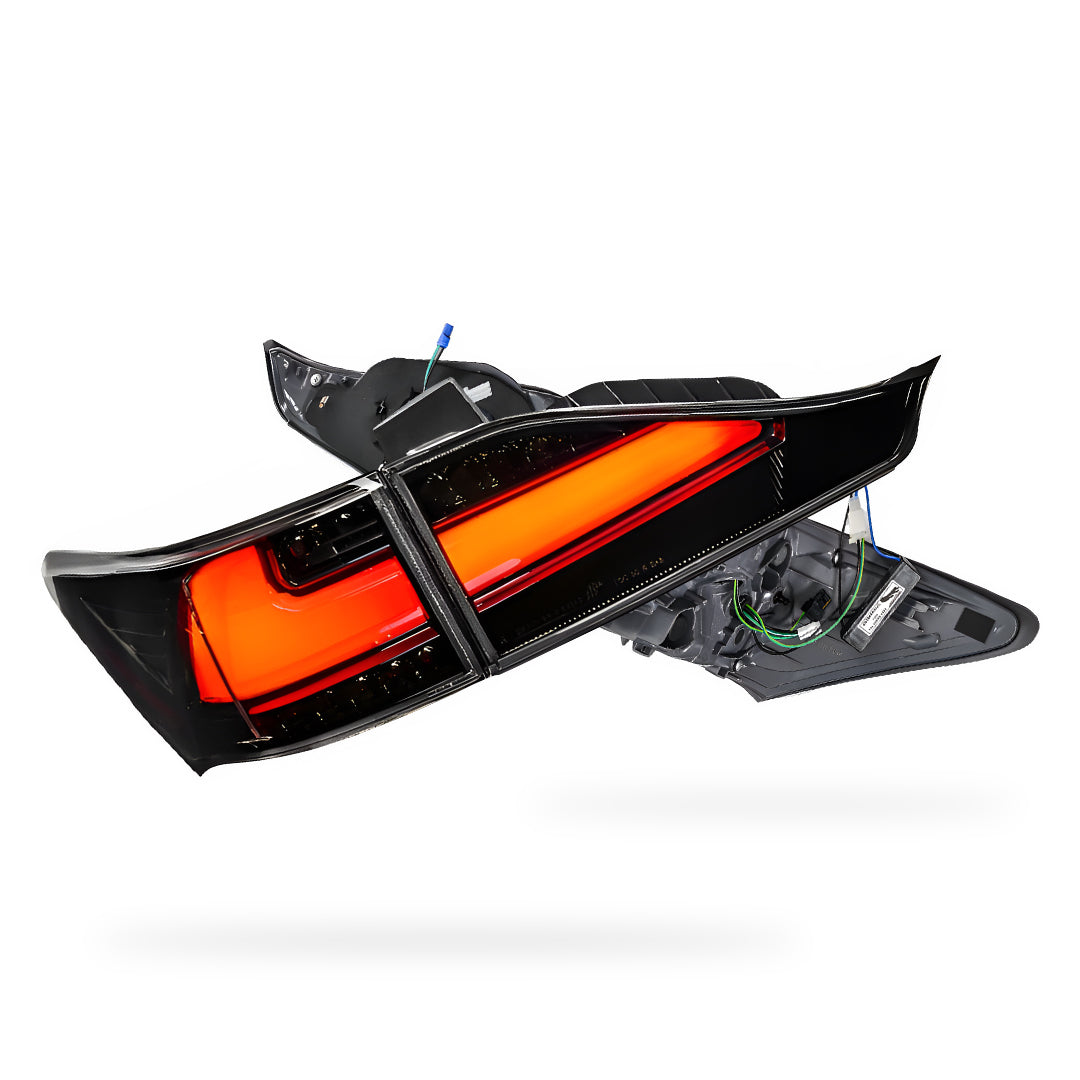 Lexus CT / 200H A10 (2011 - 2018) Sequential JDM Black 3D Red LED Stripe Bar Tail Lights LH + RH