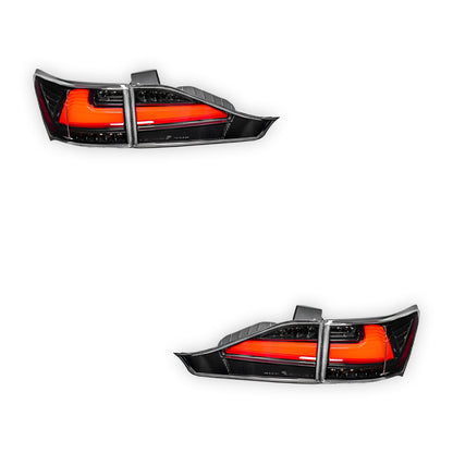 Lexus CT / 200H A10 (2011 - 2018) Sequential JDM Black 3D Red LED Stripe Bar Tail Lights LH + RH