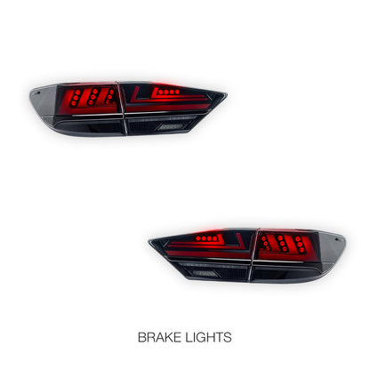 Lexus ES AVV60R / GSV60R (2013 - 2018) Clear DRL Sequential Tail Lights LH + RH
