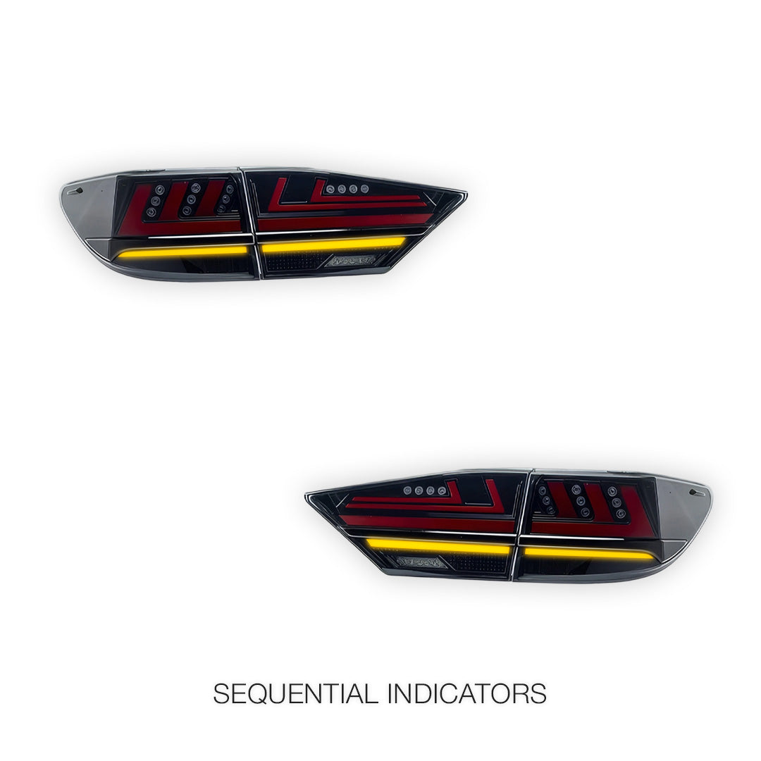 Lexus ES AVV60R / GSV60R (2013 - 2018) Clear DRL Sequential Tail Lights LH + RH