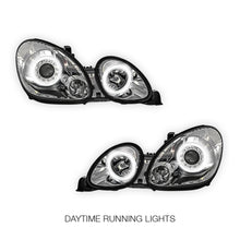 Lexus GS300 JZS160R (1998 - 2005) Crystal Clear CCFL Angel Eyes Projector Headlights LH + RH