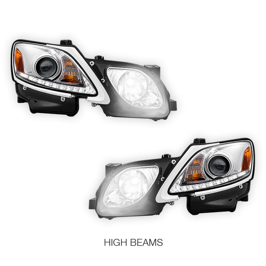 Lexus GS (2005 - 2011) LED DRL Projector Headlights LH + RH