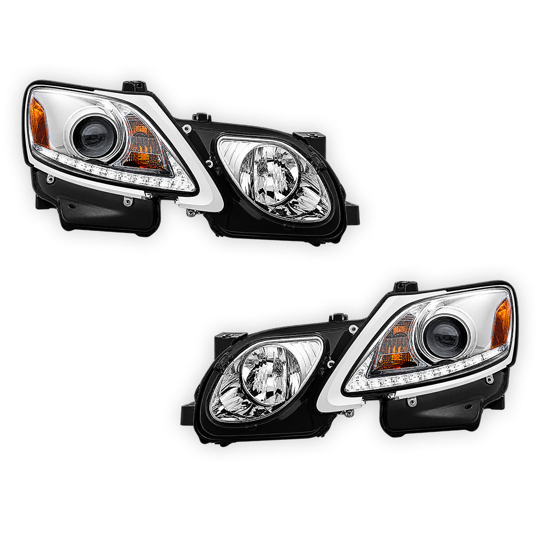 Lexus GS (2005 - 2011) LED DRL Projector Headlights LH + RH
