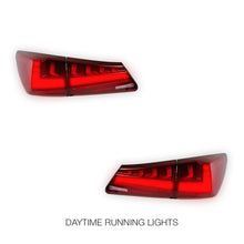 Lexus IS250 GSE20 (2006 - 2012) Nike Style Sequential Red Full LED Tail Lights LH + RH