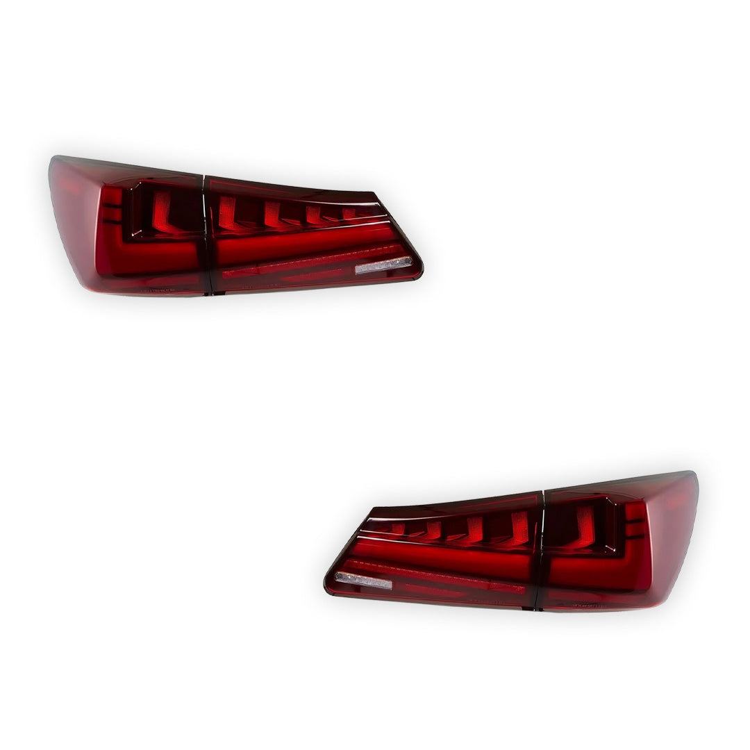 Lexus IS250 GSE20 (2006 - 2012) Nike Style Sequential Red Full LED Tail Lights LH + RH