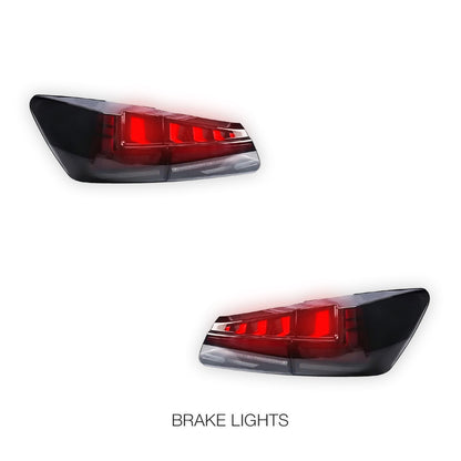 Lexus IS250 GSE20 (2006 - 2012) Nike Style Sequential Smoked Full LED Tail Lights LH + RH