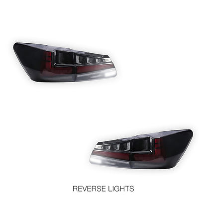 Lexus IS250 GSE20 (2006 - 2012) Nike Style Sequential Smoked Full LED Tail Lights LH + RH