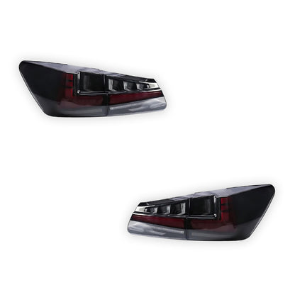 Lexus IS250 GSE20 (2006 - 2012) Nike Style Sequential Smoked Full LED Tail Lights LH + RH