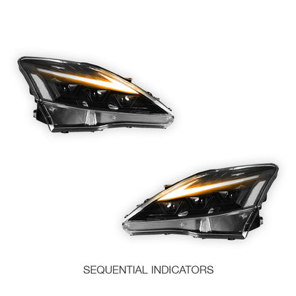Lexus IS250 IS350 IS-F (2006 - 2012) RGB Sequential Indicator Headlights LH + RH