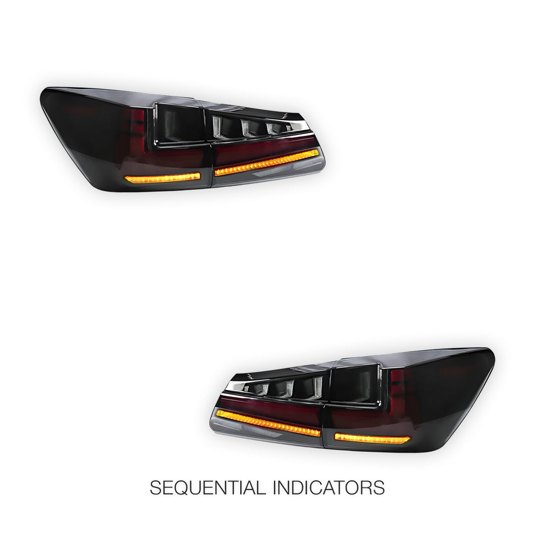 Lexus IS GSE20 / GSE21 / USE20 (2006 - 2012) Smoked Sequential Tail Lights LH + RH