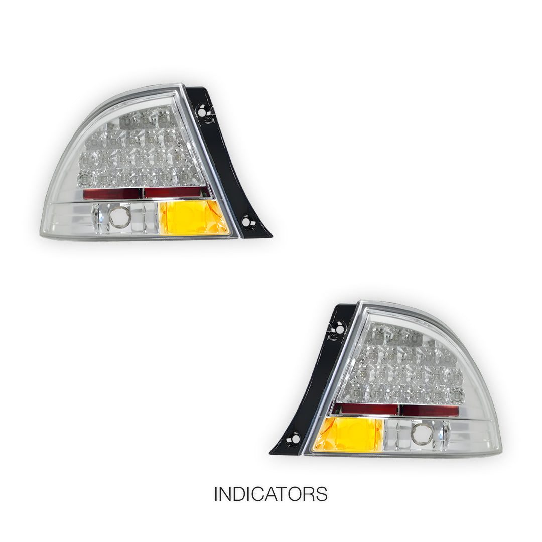 Lexus IS GXE10 (1998 - 2005) Crystal Clear LED Tail Lights LH + RH