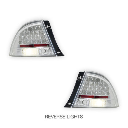Lexus IS GXE10 (1998 - 2005) Crystal Clear LED Tail Lights LH + RH