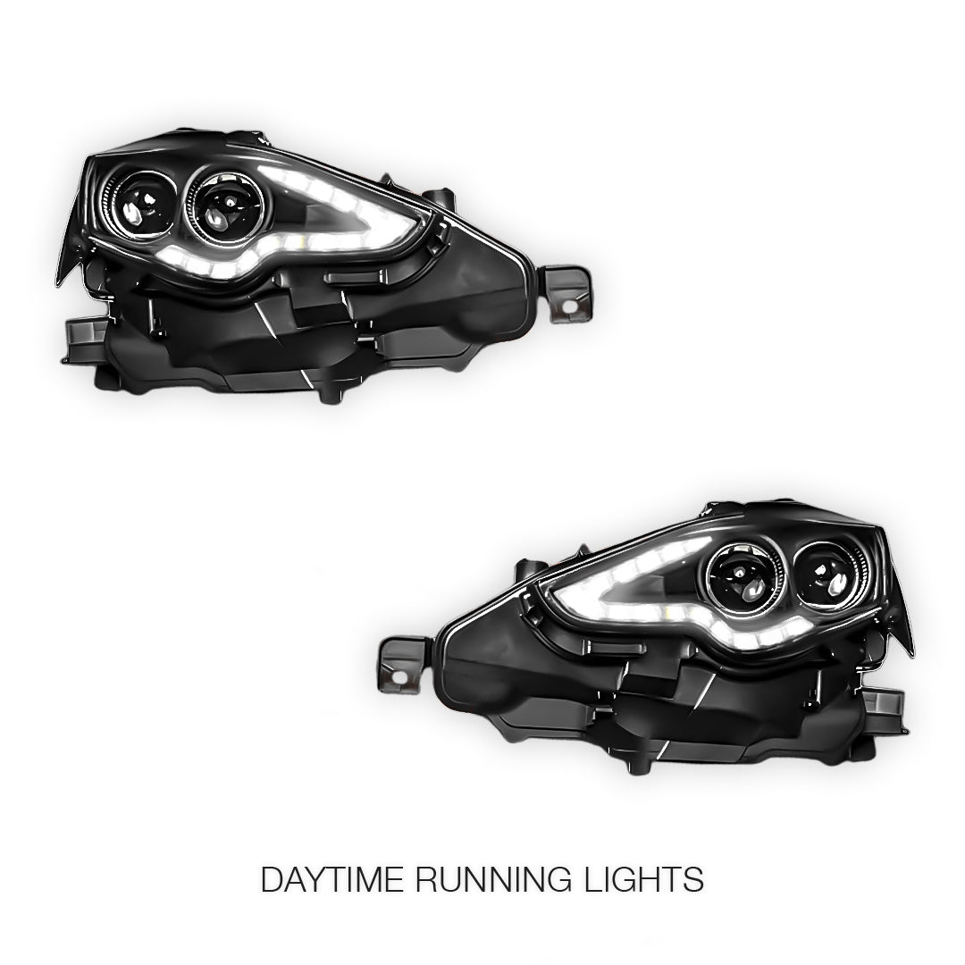 Lexus IS XE30 GSE30R (2013 - 2016) Black Full LED DRL Day Time Projector Headlights LH + RH